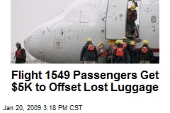 Flight 1549 Passengers Get $5K to Offset Lost Luggage