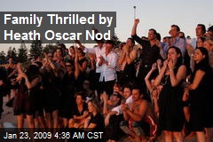 Family Thrilled by Heath Oscar Nod