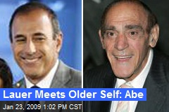 Lauer Meets Older Self: Abe