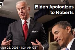 Biden Apologizes to Roberts