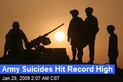Army Suicides Hit Record High
