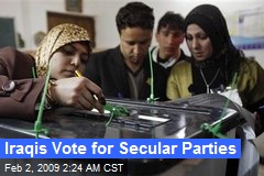 Iraqis Vote for Secular Parties