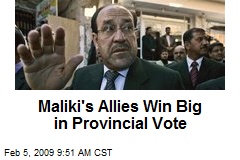 Maliki's Allies Win Big in Provincial Vote