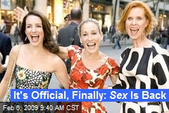 It's Official, Finally: Sex Is Back