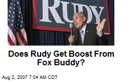 Does Rudy Get Boost From Fox Buddy?