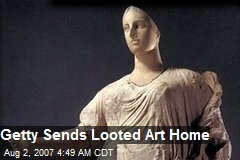 Getty Sends Looted Art Home