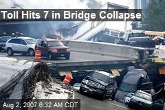 Toll Hits 7 in Bridge Collapse