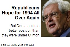 Republicans Hope for 1994 All Over Again
