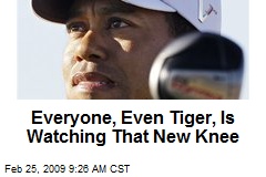 Everyone, Even Tiger, Is Watching That New Knee