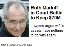 Ruth Madoff in Court Battle to Keep $70M