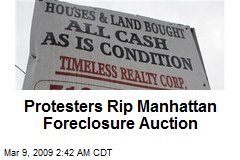 Protesters Rip Manhattan Foreclosure Auction
