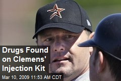 Drugs Found on Clemens' Injection Kit