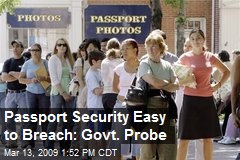 Passport Security Easy to Breach: Govt. Probe