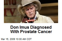 Don Imus Diagnosed With Prostate Cancer