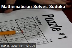 Mathematician Solves Sudoku