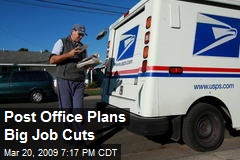 Post Office Plans Big Job Cuts