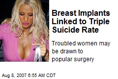 Breast Implants Linked to Triple Suicide Rate