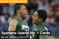 Spartans Upend No. 1 Cards