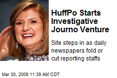 HuffPo Starts Investigative Journo Venture