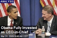Obama Fully Invested as CEO-in-Chief
