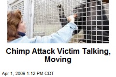 Chimp Attack Victim Talking, Moving