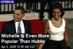 Michelle Is Even More Popular Than Hubby