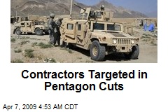 Contractors Targeted in Pentagon Cuts