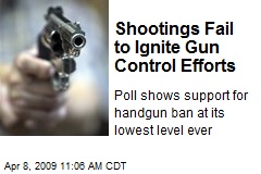 Shootings Fail to Ignite Gun Control Efforts