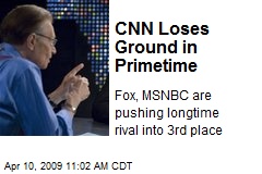 CNN Loses Ground in Primetime