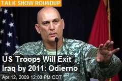 US Troops Will Exit Iraq by 2011: Odierno