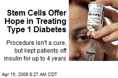 Stem Cells Offer Hope in Treating Type 1 Diabetes