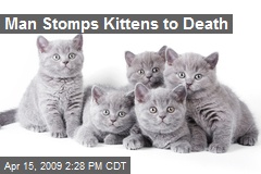Man Stomps Kittens to Death