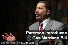 Paterson Introduces Gay-Marriage Bill