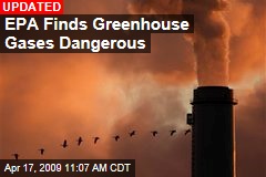 EPA Finds Greenhouse Gases Dangerous