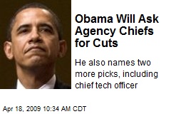Obama Will Ask Agency Chiefs for Cuts