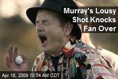 Murray's Lousy Shot Knocks Fan Over
