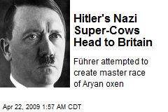 Hitler's Nazi Super-Cows Head to Britain