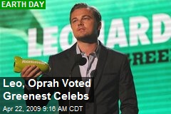 Leo, Oprah Voted Greenest Celebs