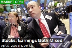 Stocks, Earnings Both Mixed