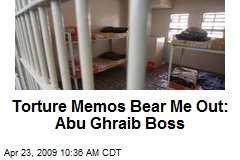 Torture Memos Bear Me Out: Abu Ghraib Boss