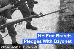 NH Frat Brands Pledges With Bayonet