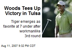 Woods Tees Up Victory in Tulsa