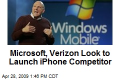 Microsoft, Verizon Look to Launch iPhone Competitor
