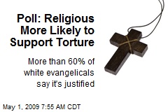 Poll: Religious More Likely to Support Torture