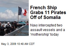 French Ship Grabs 11 Pirates Off of Somalia