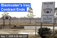 Blackwater's Iraq Contract Ends