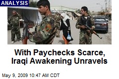 With Paychecks Scarce, Iraqi Awakening Unravels