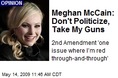 Meghan McCain: Don't Politicize, Take My Guns