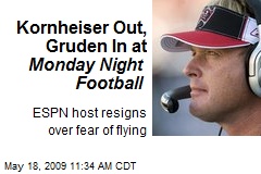 Kornheiser Out, Gruden In at Monday Night Football