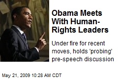 Obama Meets With Human- Rights Leaders